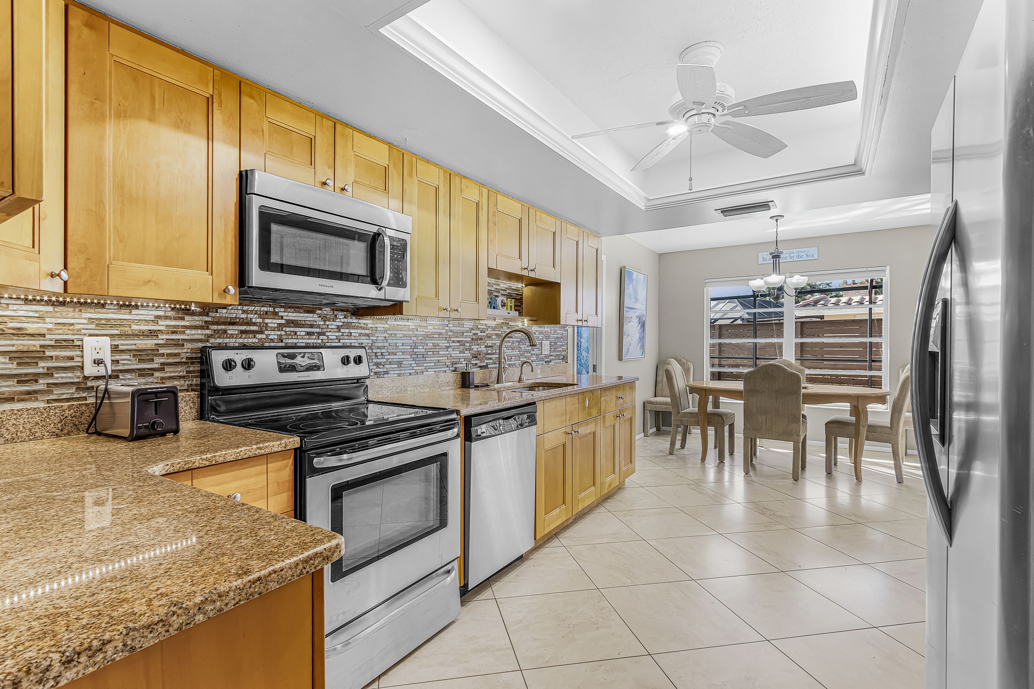 Kitchen and dining view